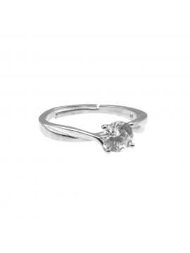 Anello donna solitario in argento 925 aperto misura dalla 16 alla 18 all0011 Anello donna solitario in argento 925 aperto misura dalla 16 alla 18 all0011