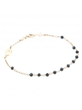 bracciale rosario in argento 925 ramato bcc1394