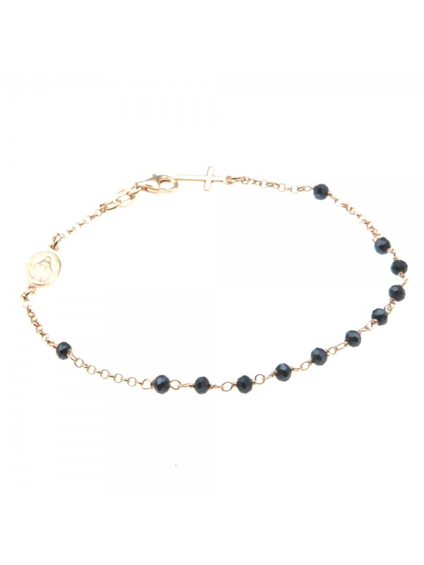 bracciale rosario in argento 925 ramato bcc1394