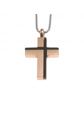 Collana croce uomo in acciaio cln0051