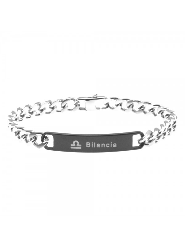 Bracciale bilancia segno zodiacale acciaio bcc0266