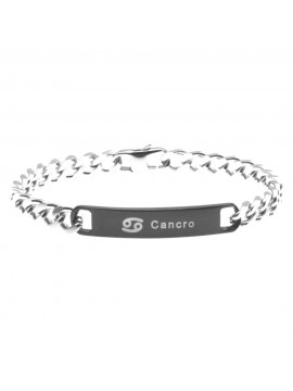 Bracciale cancro segno zodiacale acciaio bcc0267