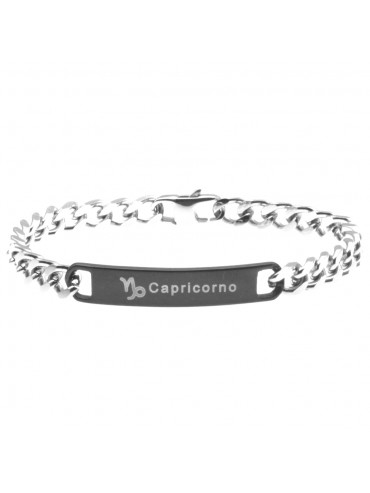 Bracciale capricorno segno zodiacale acciaio bcc0268