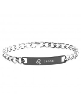 Bracciale leone segno zodiacale acciaio bcc0270