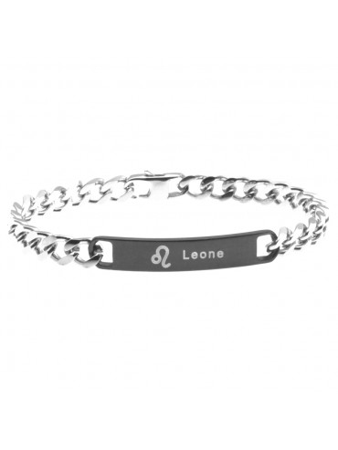 Bracciale leone segno zodiacale acciaio bcc0270
