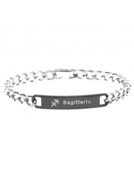 Bracciale sagittario segno zodiacale acciaio bcc0272