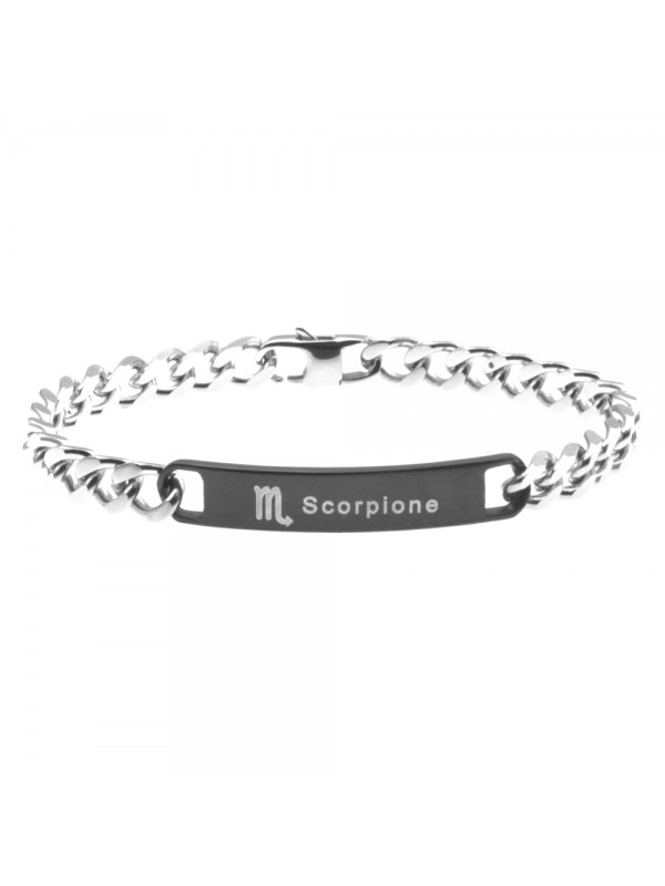 Bracciale scorpione segno zodiacale acciaio bcc0273
