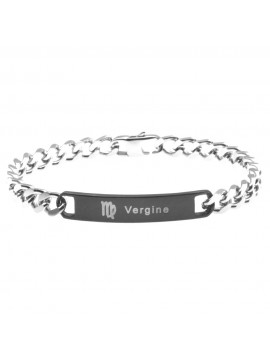 Bracciale vergine segno zodiacale acciaio bcc0275