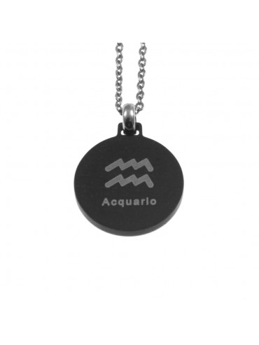Collana acquario segno zodiacale acciaio cln0066
