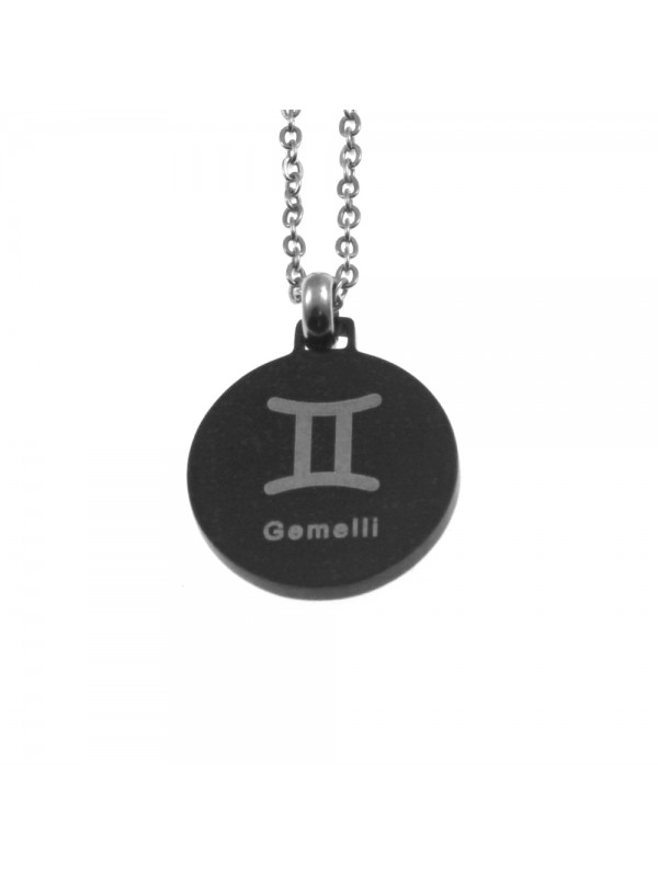Collana gemelli segno zodiacale acciaio cln0073