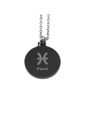 Collana pesci segno zodiacale acciaio cln0076