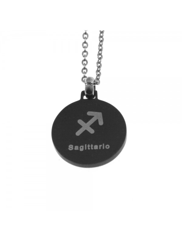 Collana sagittario segno zodiacale acciaio cln0077