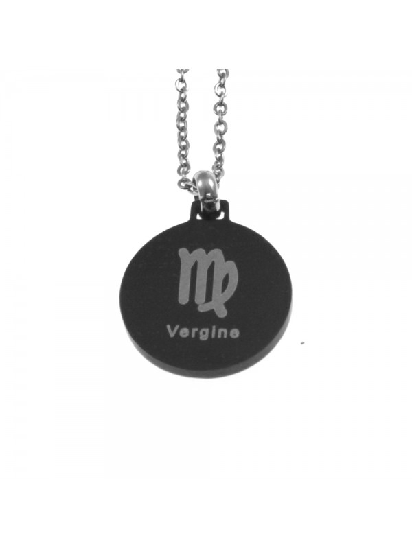 Collana vergine segno zodiacale acciaio cln0081
