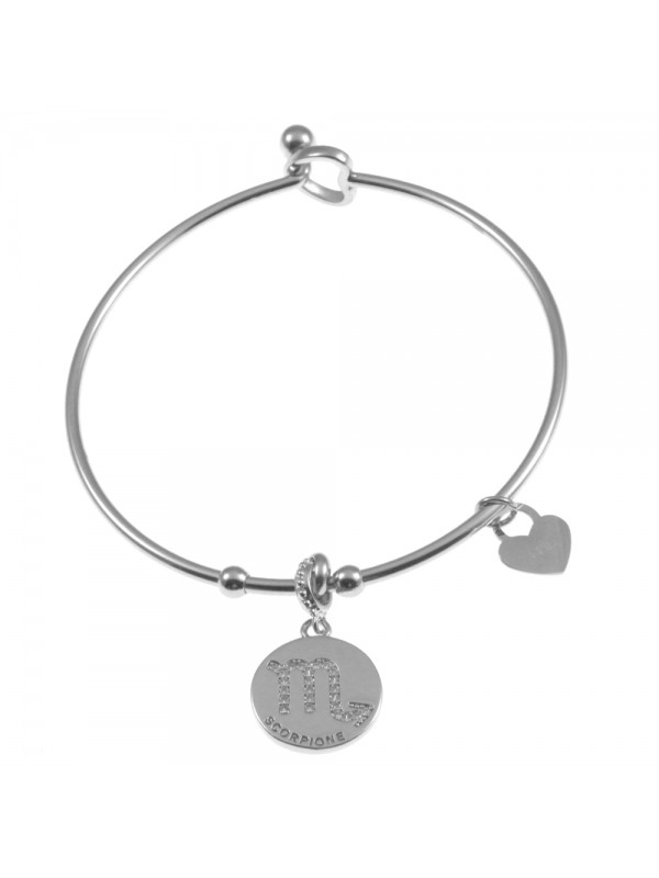 Bracciale con segno zodiacale scorpione donna bcc0276