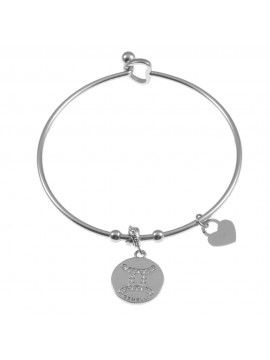 Bracciale con segno zodiacale gemelli donna bcc0291