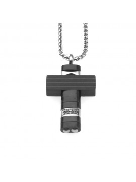 Collana croce uomo acciaio cll0771