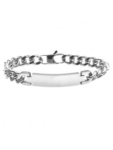 Bracciale grumetta uomo piastra per incisione bcc0388