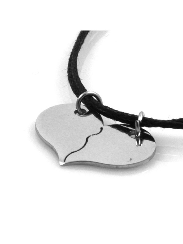 Collana con cuore che si spezza ottimo per incisioni