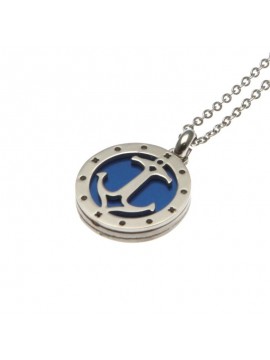 Collana con ancora uomo in acciaio cll0656