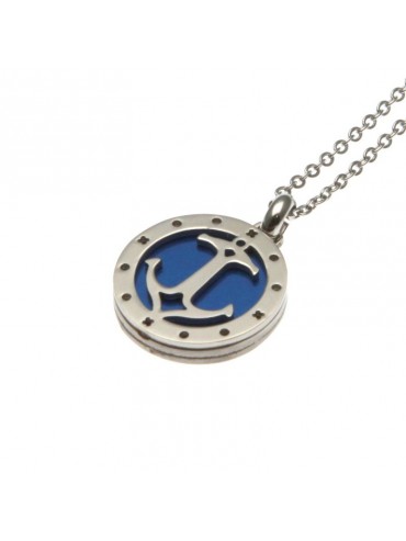 Collana con ancora uomo in acciaio cll0656