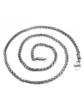 Collana uomo acciaio brunito girocollo cll0972