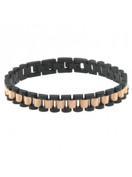 bracciale uomo acciaio maglia president bcc1502