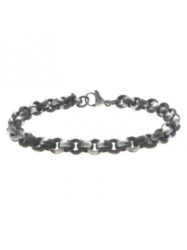 Bracciale uomo acciaio invecchiato roll on bcc0422