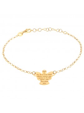 bracciale angelo custode con preghiera in argento 925 bcc2098