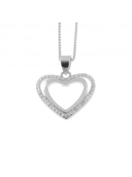 Collana con cuore donna in argento 925 cln0323