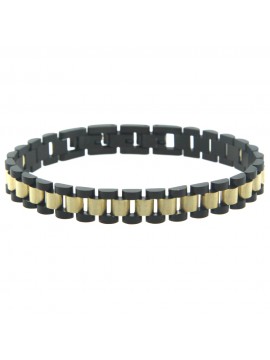 bracciale uomo acciaio maglia president bcc0441