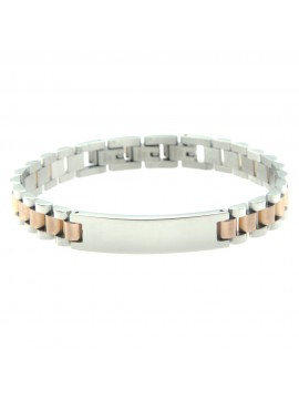 Bracciale uomo acciaio maglia president bcc0450