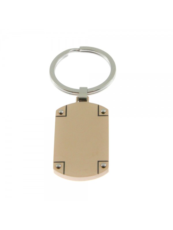Portachiavi uomo piastra acciaio prt0039