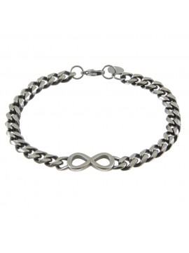 Bracciale uomo infinito in acciaio bcc0786