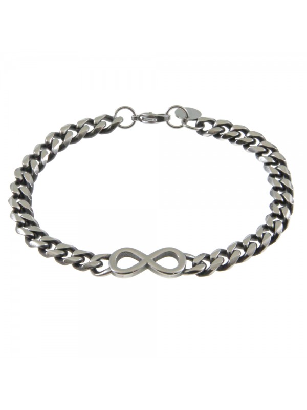 Bracciale uomo infinito in acciaio bcc0786