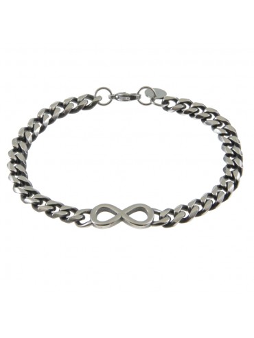 Bracciale uomo infinito in acciaio bcc0786