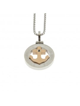 Collana con ancora uomo in acciaio cln0161