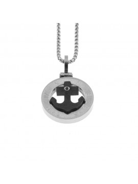 Collana con ancora uomo in acciaio cln0162