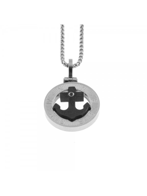 Collana con ancora uomo in acciaio cln0162