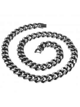 Collana uomo grumetta brunita acciaio cln0428