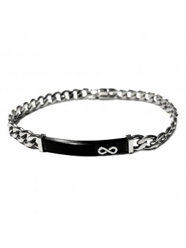 Bracciale infinito uomo acciaio bcc0473