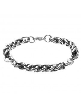 Bracciale uomo catena spiga acciaio bcc2228