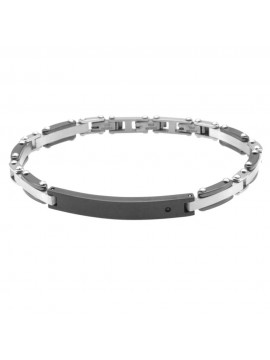 Bracciale uomo acciaio piastra per incisione bcc2250