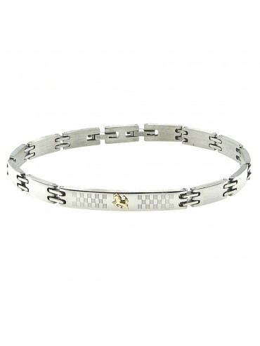 bracciale cavallino ferrari uomo acciaio bcc2696