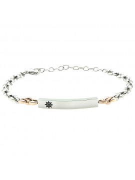 bracciale uomo timone piastra acciaio bcc2711