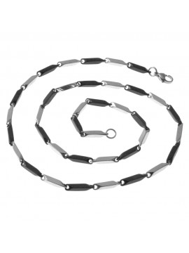 collana uomo barrette acciaio bicolore cll1852