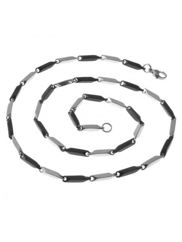 collana uomo barrette acciaio bicolore cll1852