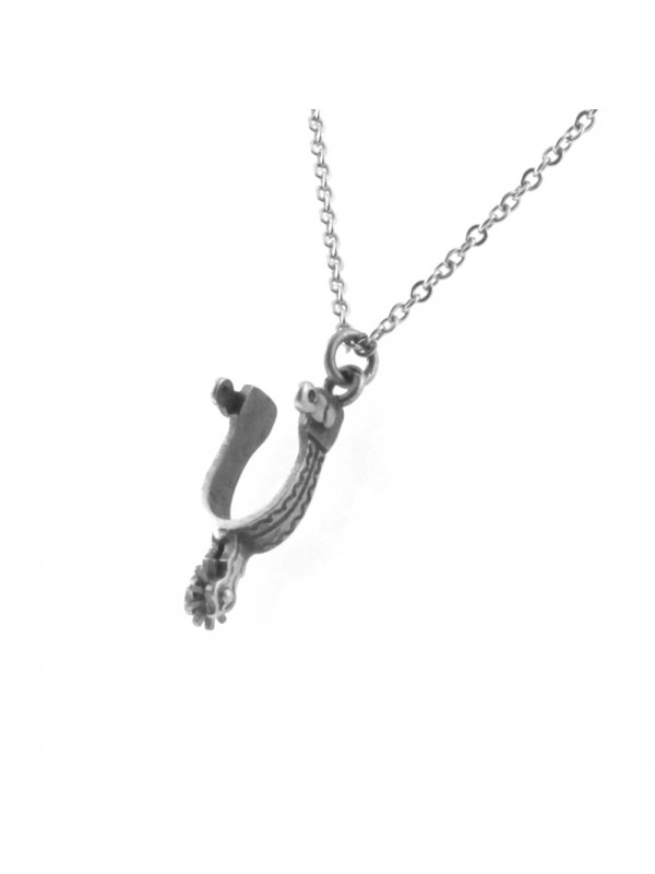 collana sperone argento 925 invecchiato cll1872