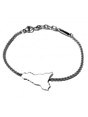 bracciale sicilia in acciaio bcc2742