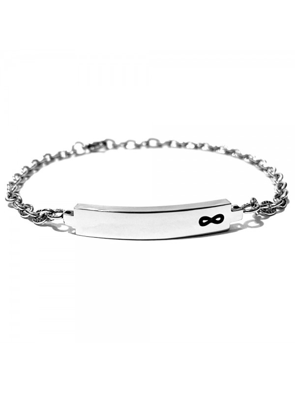 bracciale infinito uomo acciaio bcc2743