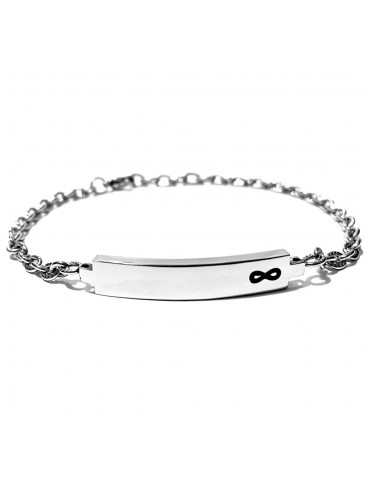 bracciale infinito uomo acciaio bcc2743